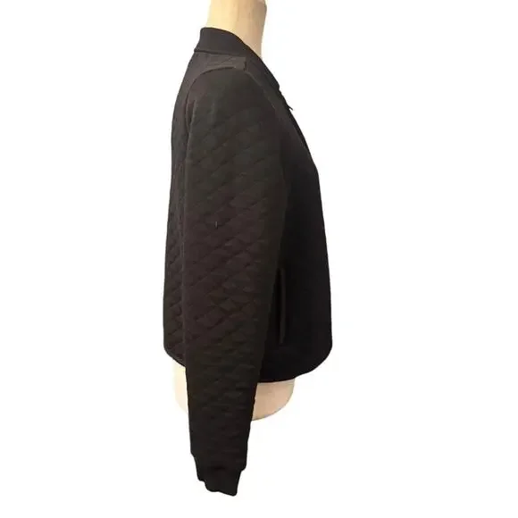 Marine Layer Corbet Quilted Bomber Jacket – Black – Size Medium - Picture 3 of 5